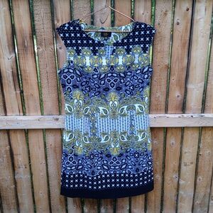 New York Petite Women's Multi Color Multi Pattern Dress